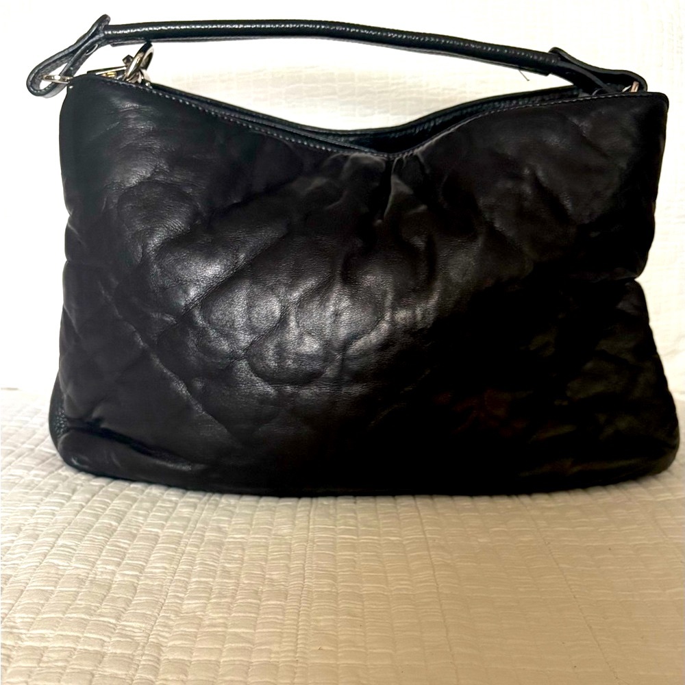 Elegant Black Quilted Bag